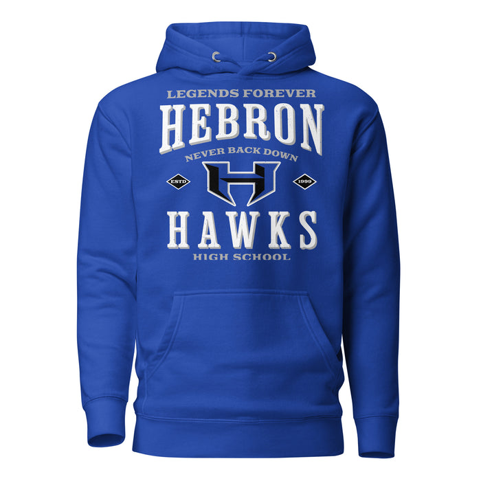 Hebron High School Hawks Royal Blue Premium Unisex Hoodie 230