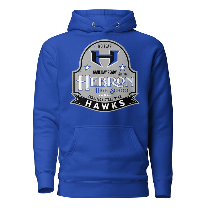 Hebron High School Hawks Royal Blue Premium Unisex Hoodie 219