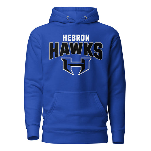Hebron High School Hawks Royal Blue Premium Unisex Hoodie 234