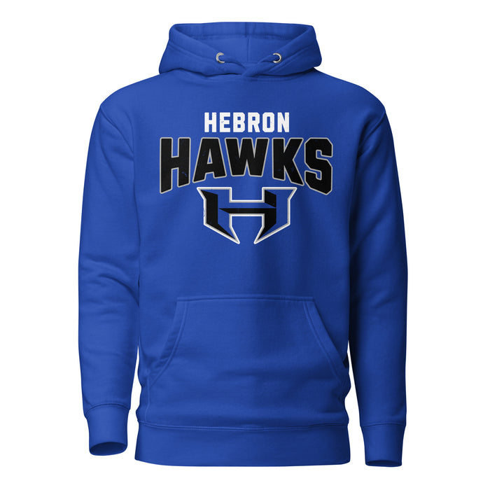 Hebron High School Hawks Royal Blue Premium Unisex Hoodie 234