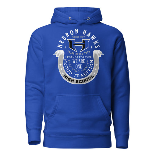 Hebron High School Hawks Royal Blue Premium Unisex Hoodie 229
