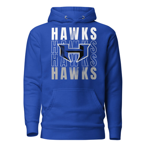 Hebron High School Hawks Royal Blue Premium Unisex Hoodie 233