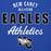 Close-up view of New Caney High School Eagles Royal Blue Premium Unisex Hoodie 034