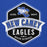 Close-up view of New Caney High School Eagles Royal Blue Premium Unisex Hoodie 209