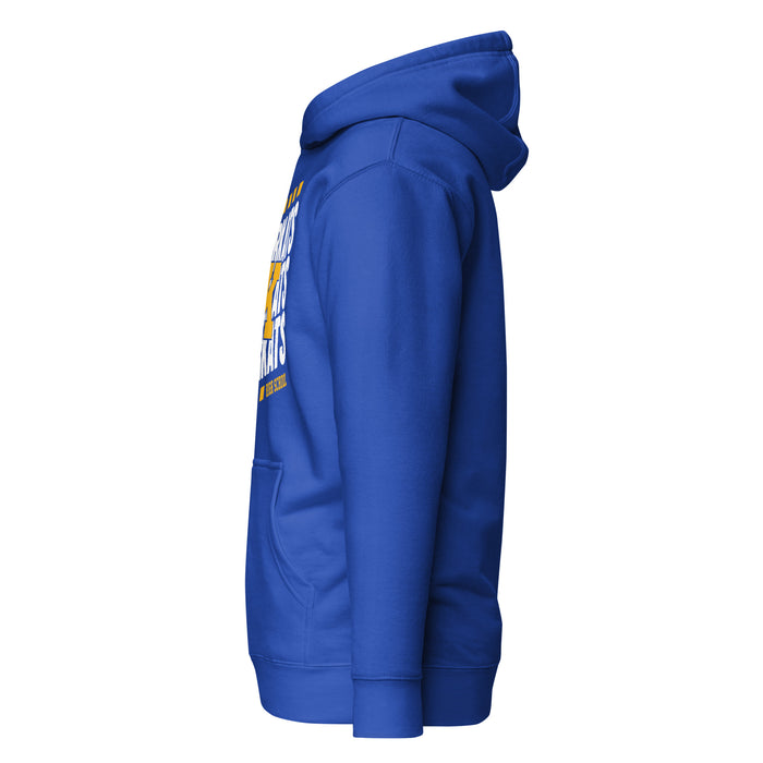 Side view of Klein High School Bearkats Royal Blue Premium Unisex Hoodie 223