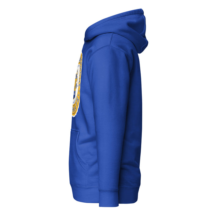 Side view of Klein High School Bearkats Royal Blue Premium Unisex Hoodie 216