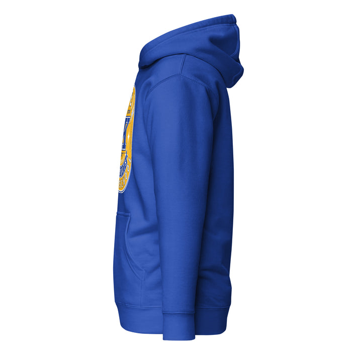 Side view of Klein High School Bearkats Royal Blue Premium Unisex Hoodie 215