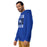 Man wearing New Caney High School Eagles Royal Blue Premium Unisex Hoodie 233
