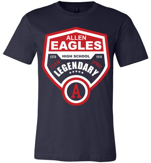 Allen High School Eagles Premium Navy T-shirt 14