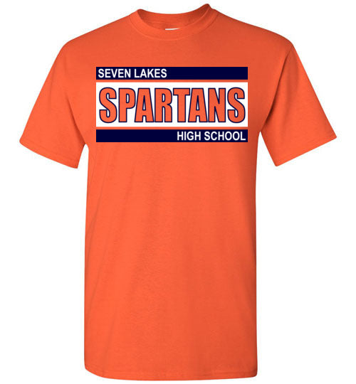 Seven Lakes High School Orange Unisex T-shirt 98
