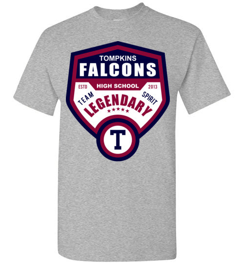 Tompkins High School Grey Unisex T-shirt 14