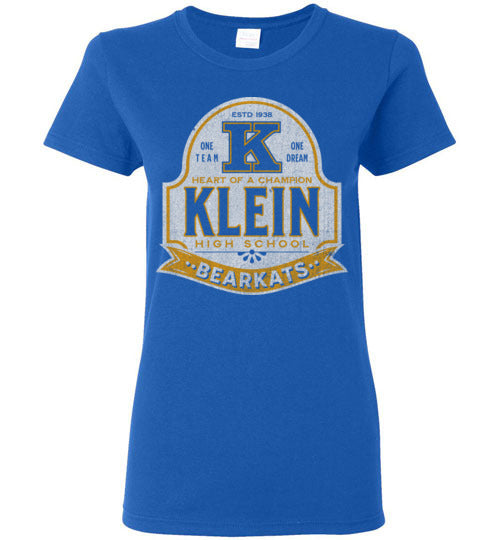 Klein High School Bearkats Women's Royal T-shirt 203