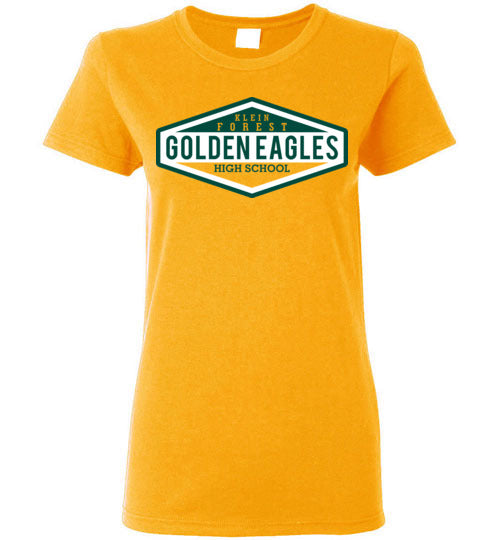 Klein Forest Golden Eagles Women's Gold T-shirt 09