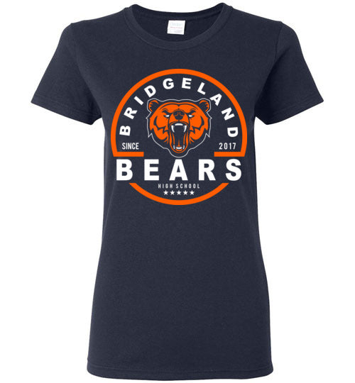 Bridgeland High School Bears Women's Navy T-shirt 04