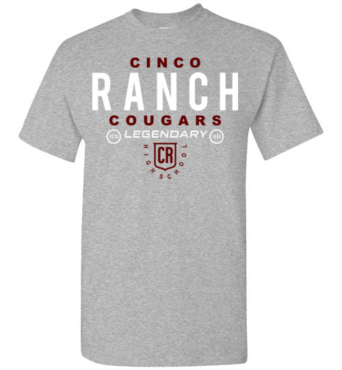 Cinco Ranch Cougars Grey Unisex T-shirt 03