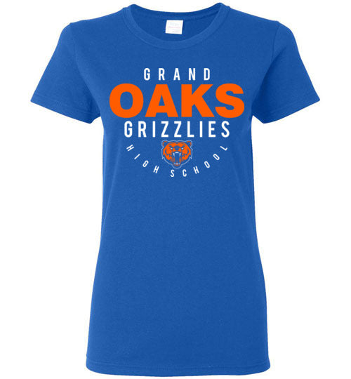 Grand Oaks High School Grizzlies Women's Royal T-shirt 12