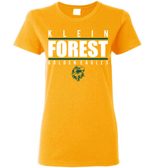 Klein Forest Golden Eagles Women's Gold T-shirt 07