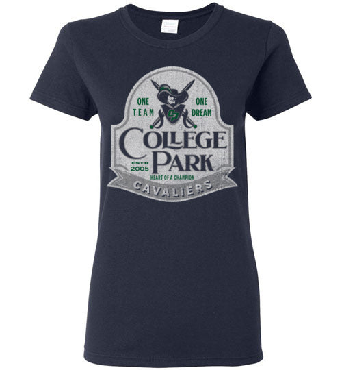 College Park High School Cavaliers Women's Navy T-shirt 208