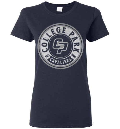 College Park High School Cavaliers Women's Navy T-shirt 209