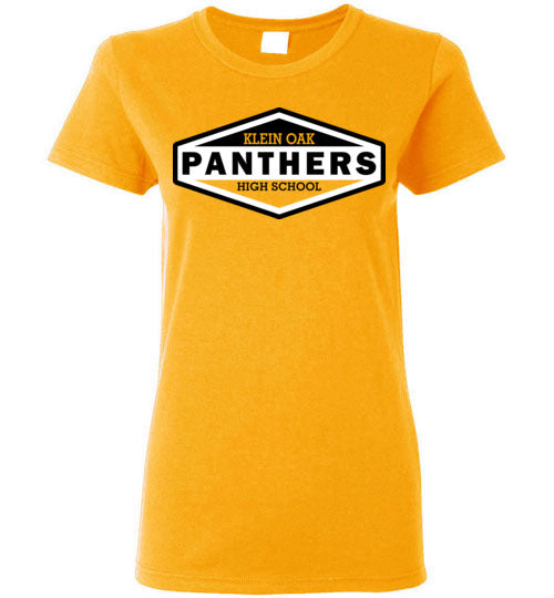 Klein Oak High School Panthers Women's Gold T-shirt 09