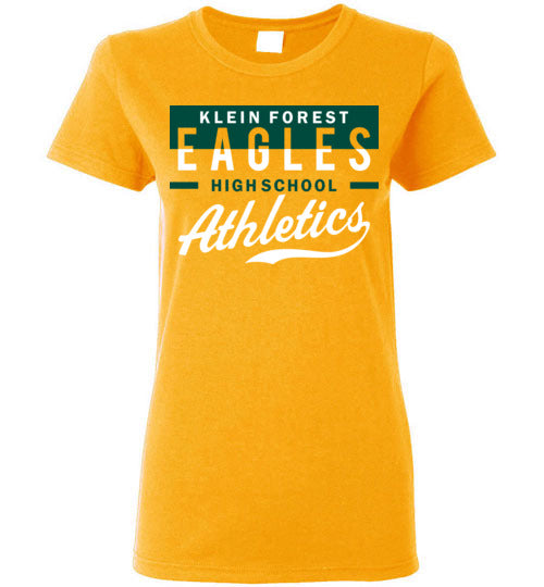 Klein Forest Golden Eagles Women's Gold T-shirt 48