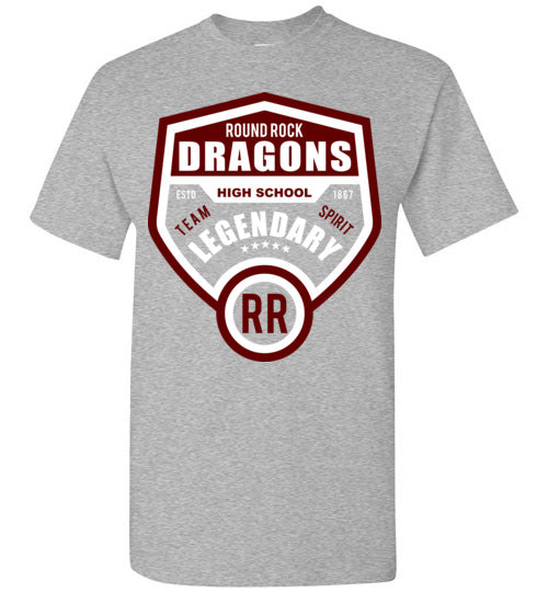 Round Rock High School Sports Grey Classic T-shirt 14