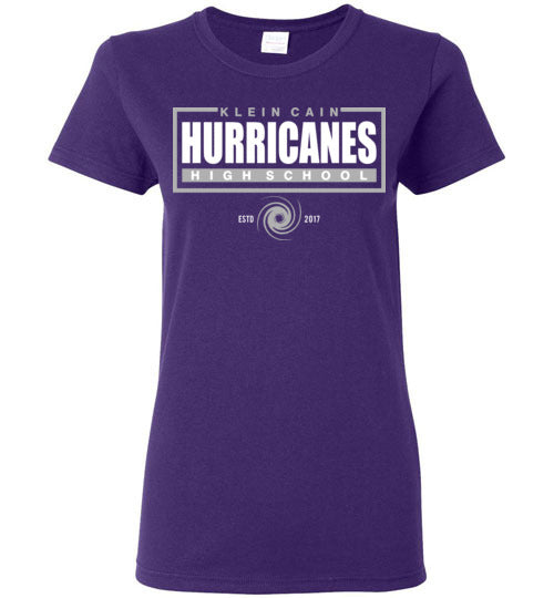 Klein Cain High School Hurricanes Purple Women's T-shirt 49