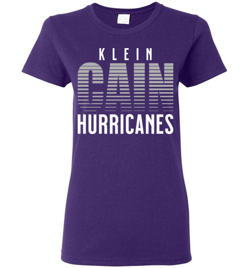 Klein Cain High School Hurricanes Purple Women's T-shirt 24