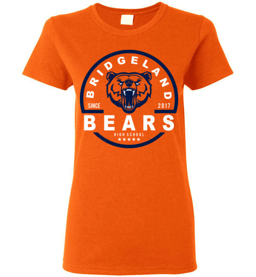 Bridgeland High School Bears Women's Orange T-shirt 04