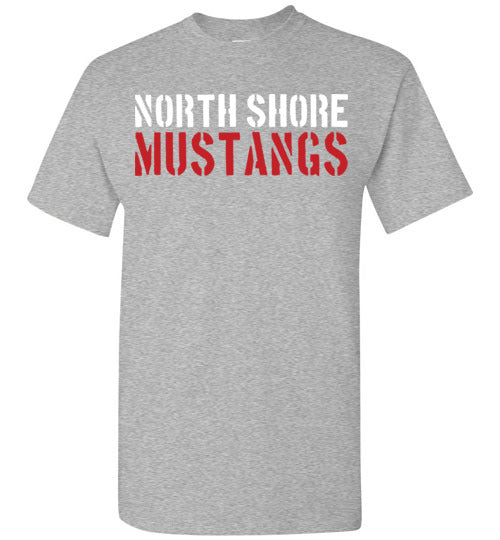 North Shore High School Sports Grey T-shirt 17