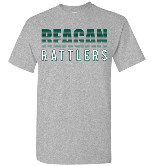 Reagan High School Rattlers Sports Grey Classic T-shirt 24