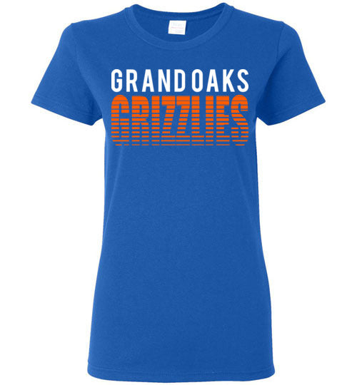 Grand Oaks High School Grizzlies Women's Royal T-shirt 24