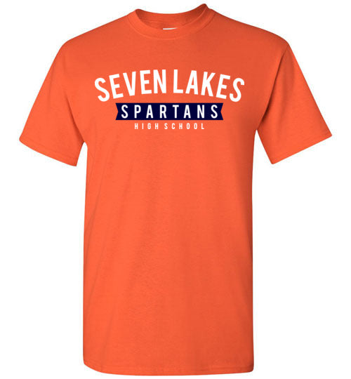 Seven Lakes High School Orange Unisex T-shirt 21