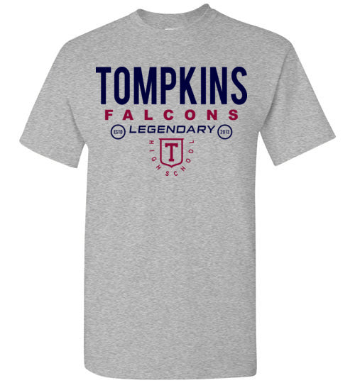 Tompkins High School Grey Unisex T-shirt 03