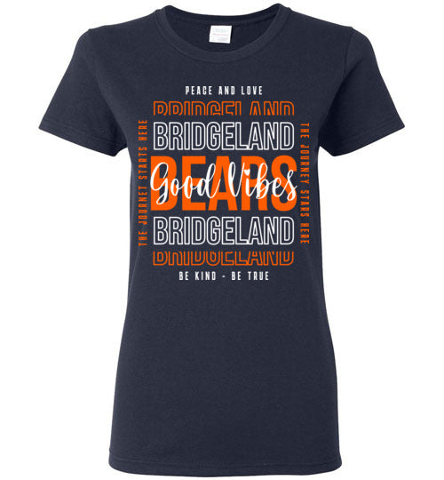 Bridgeland High School Bears Women's Navy T-shirt 13