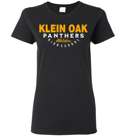 Klein Oak High School Panthers Women's Black T-shirt 12