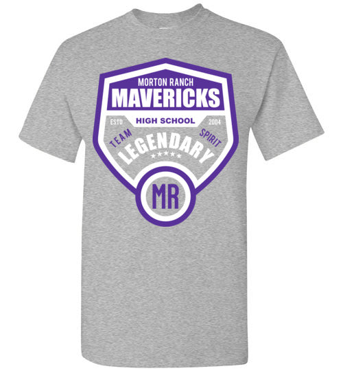 Morton Ranch High School Grey Unisex T-shirt 14