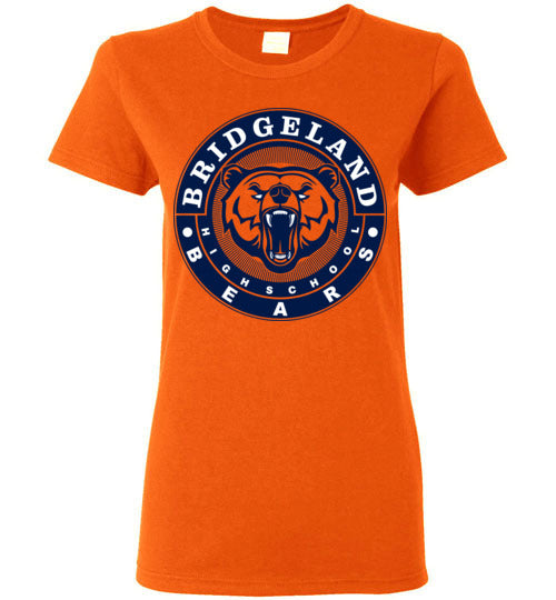 Bridgeland High School Bears Women's Orange T-shirt 02