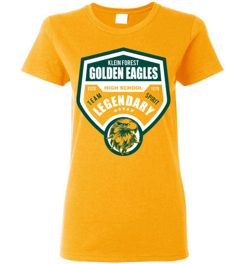 Klein Forest Golden Eagles Women's Gold T-shirt 14