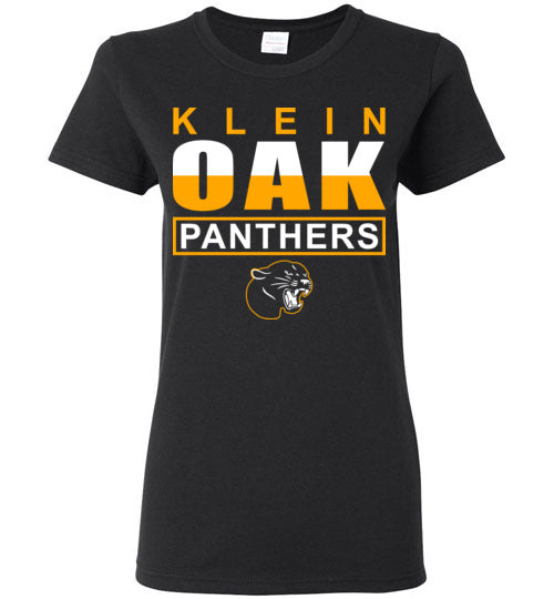 Klein Oak High School Panthers Women's Black T-shirt 29