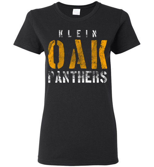 Klein Oak High School Panthers Women's Black T-shirt 17