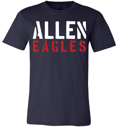 Allen High School Eagles Premium Navy T-shirt 17