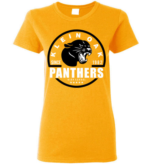 Klein Oak High School Panthers Women's Gold T-shirt 04