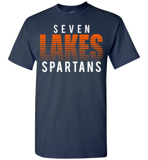Seven Lakes High School Navy Classic T-shirt 24