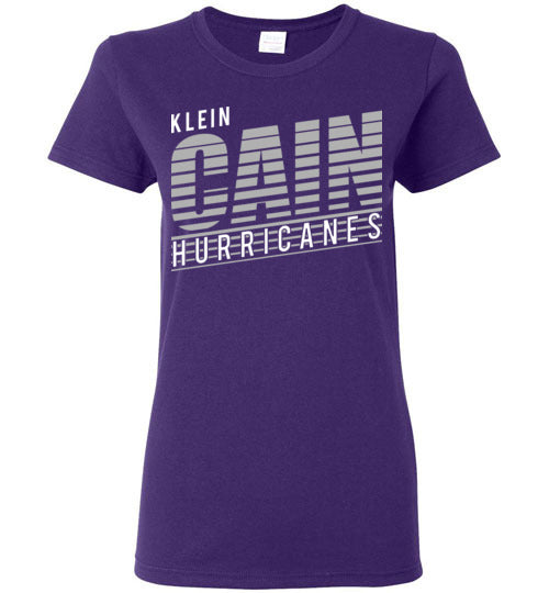 Klein Cain High School Hurricanes Purple Women's T-shirt 32