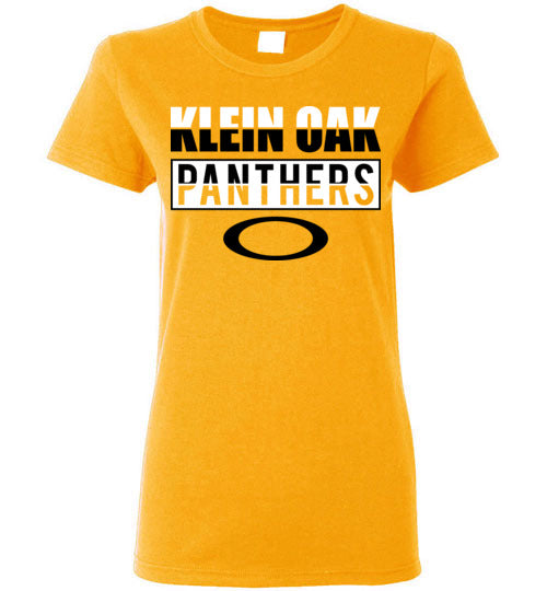 Klein Oak High School Panthers Women's Gold T-shirt 31