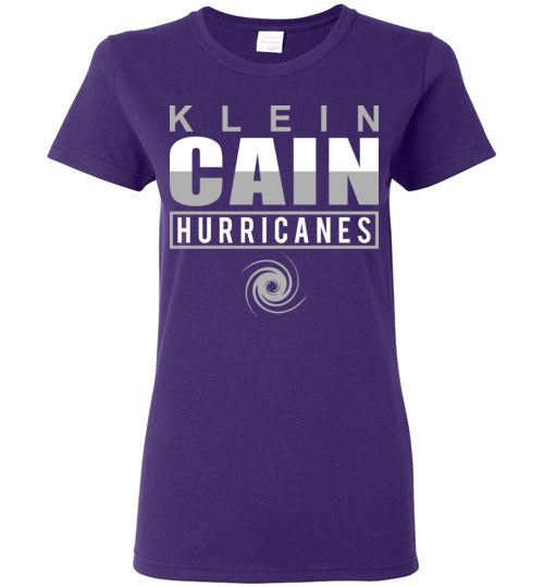 Klein Cain High School Hurricanes Purple Women's T-shirt 29