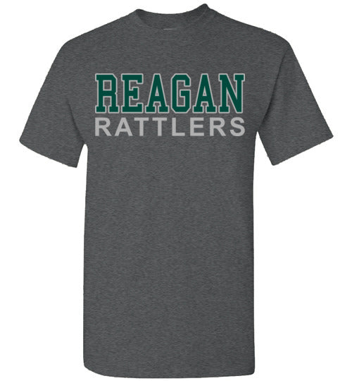 Reagan High School Rattlers Dark Heather Classic T-shirt 10