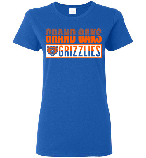 Grand Oaks High School Grizzlies Women's Royal T-shirt 31