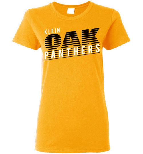 Klein Oak High School Panthers Women's Gold T-shirt 32